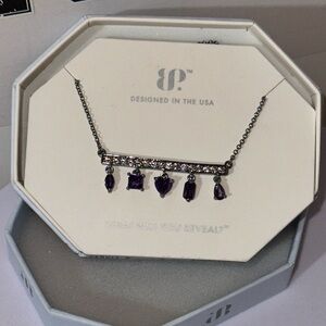 Bomb Party Purple Topaz Cubic Zirconia Necklace